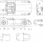 Lister Jaguar blueprint