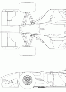 Dallara Ferrari A1 GP blueprint