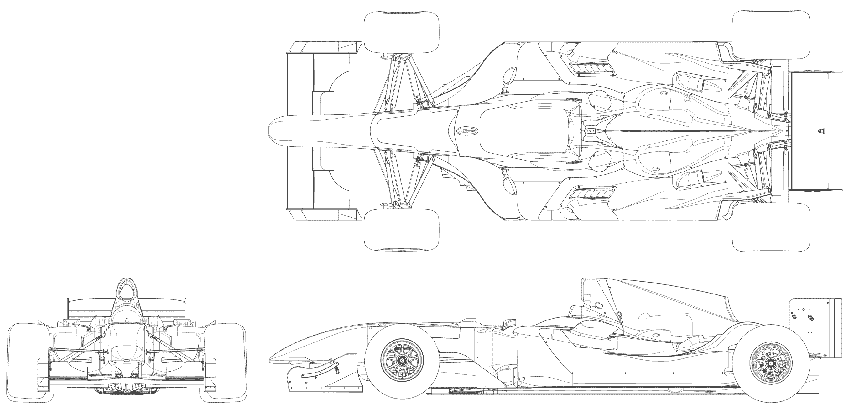 Dallara Ferrari A1 GP blueprint
