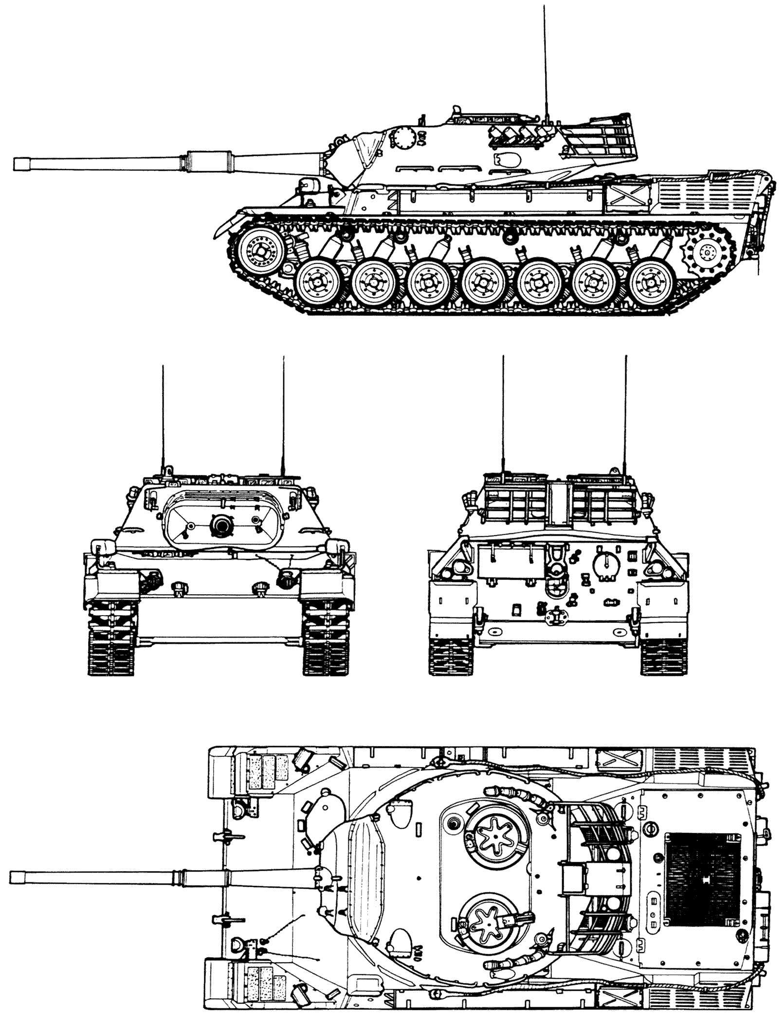 Leopard 1 blueprint