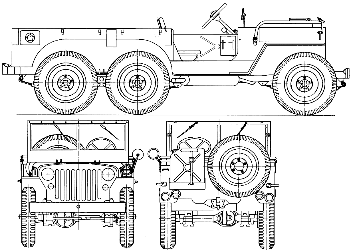 Williys Jeep T14 blueprint