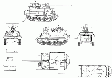 ZiS-30 blueprint