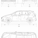 BMW 2 Series Active Tourer blueprint