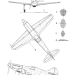 Dewoitine D.551 blueprint