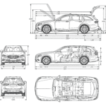 Mercedes-Benz E-Class All-Terrain blueprint