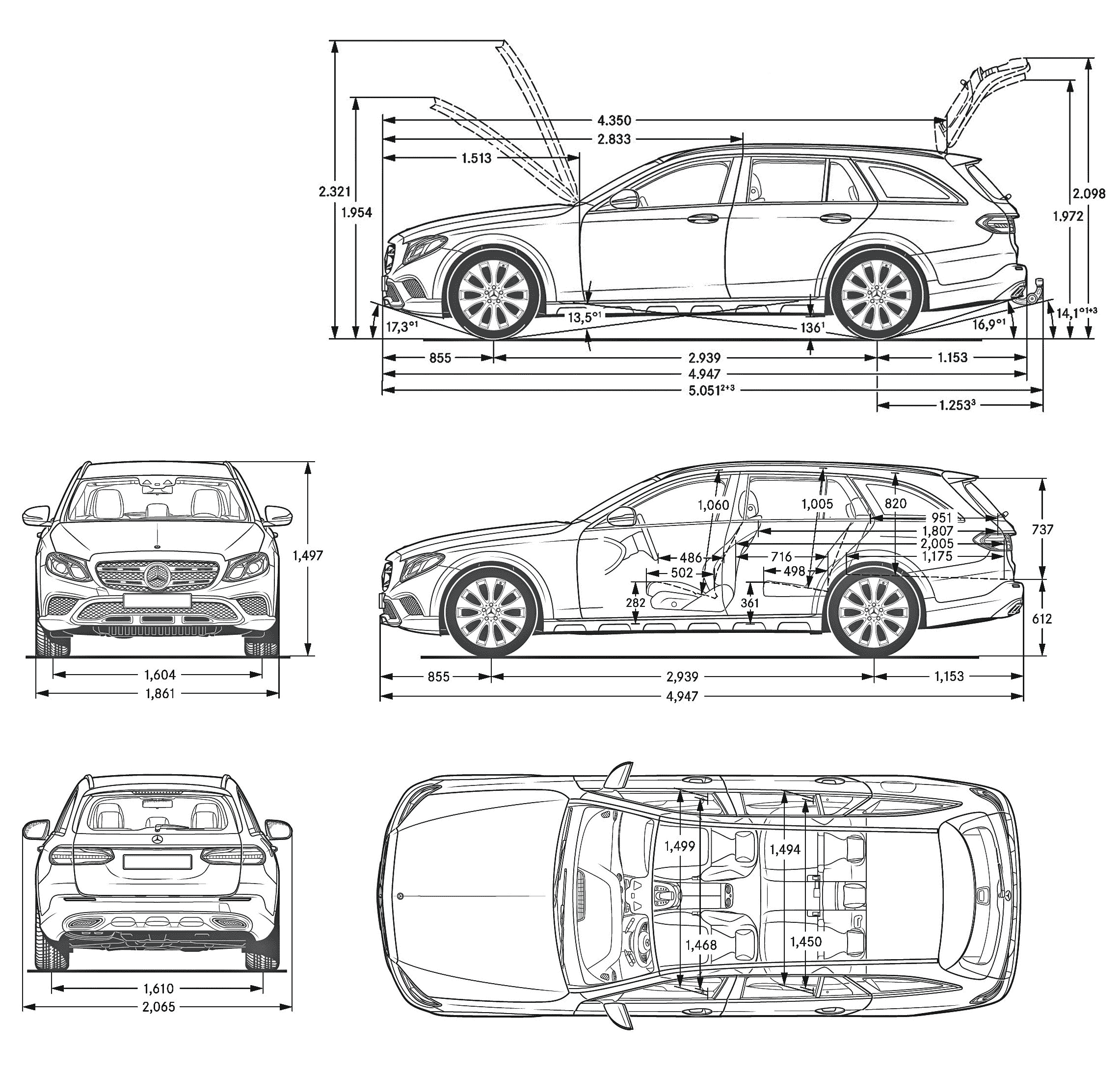 Mercedes-Benz E-Class All-Terrain blueprint