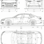 Audi A6 2018 blueprint