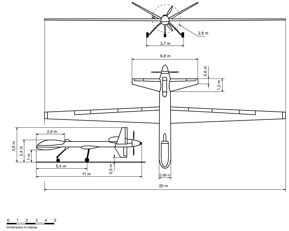 MQ-9 Reaper blueprint