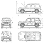 Mercedes-Benz G-Class blueprint
