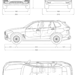 BMW X5 2018 blueprint