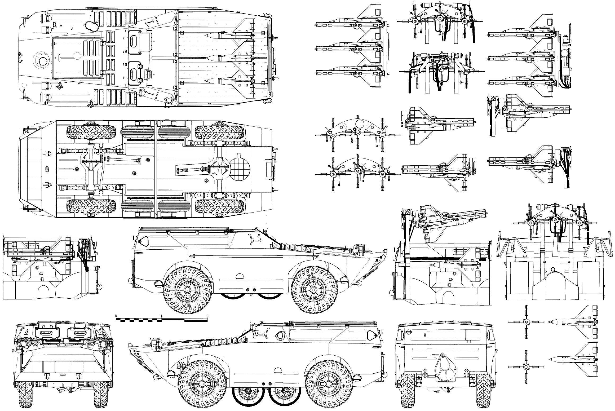 BRDM-1 blueprint