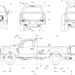 Ford F-series Super Duty Reg cab blueprint