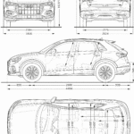 Audi Q3 blueprint
