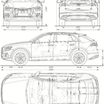 Audi Q8 blueprint