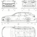 Audi A6 Avant blueprint