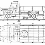Skoda 150 truck blueprint