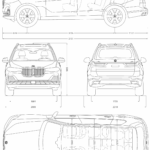 BMW X7 blueprint