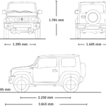 Suzuki Jimny 2018 blueprint