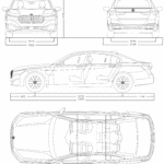 BMW 750 Li 2019 blueprint