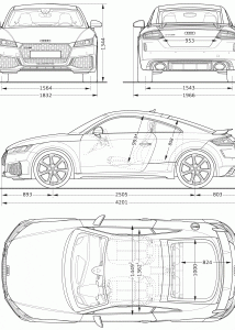 Audi TT RS blueprint