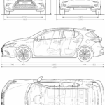 Lexus CT 2019 blueprint