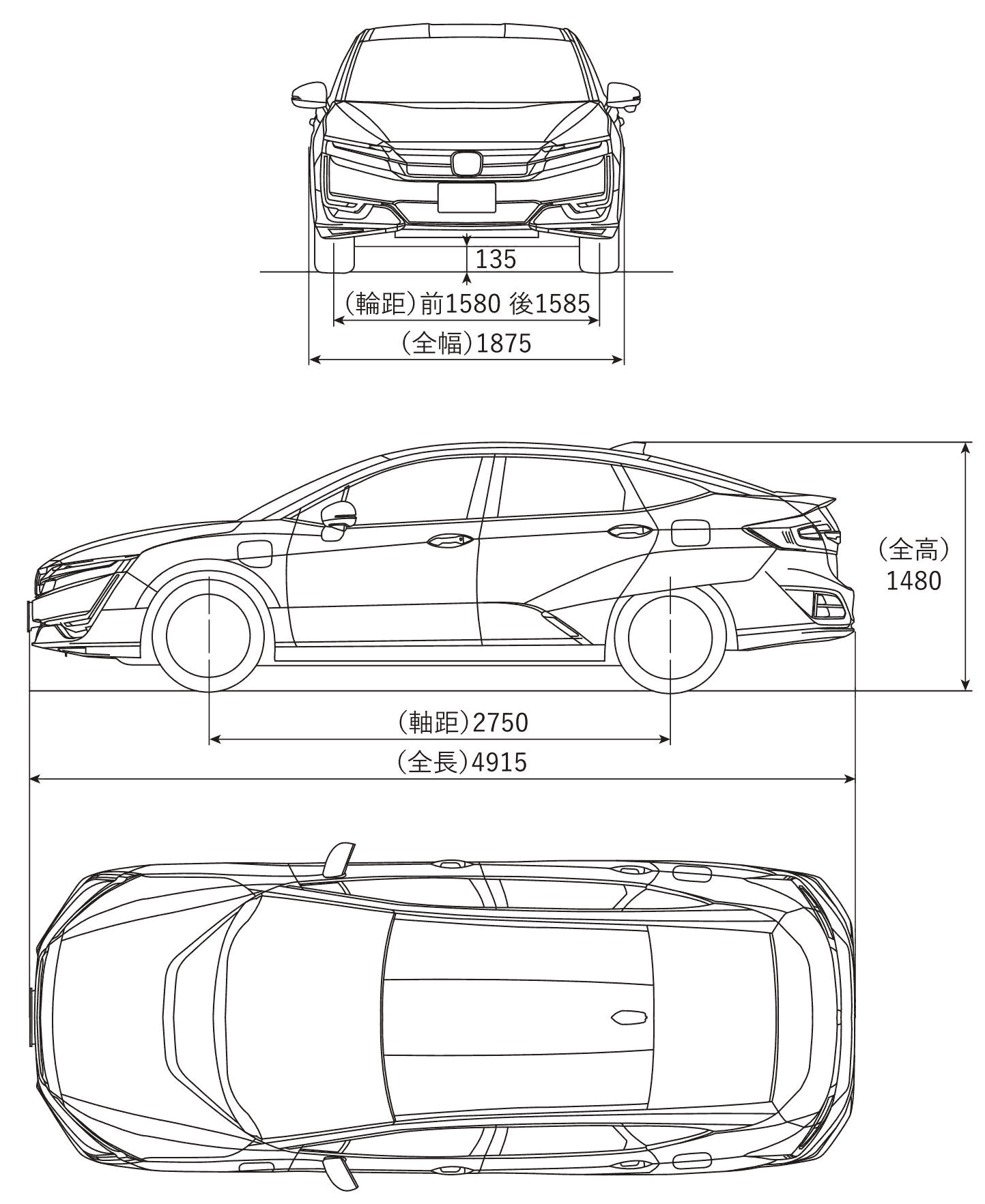 Honda Clarity blueprint