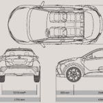 Toyota C-HR blueprint