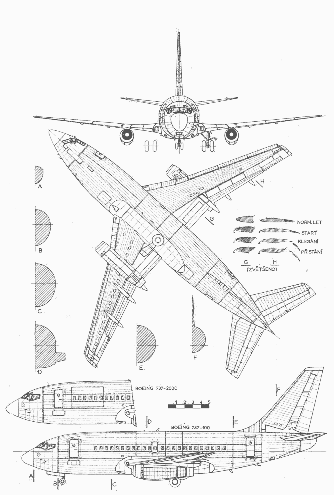 Boeing 737 blueprint