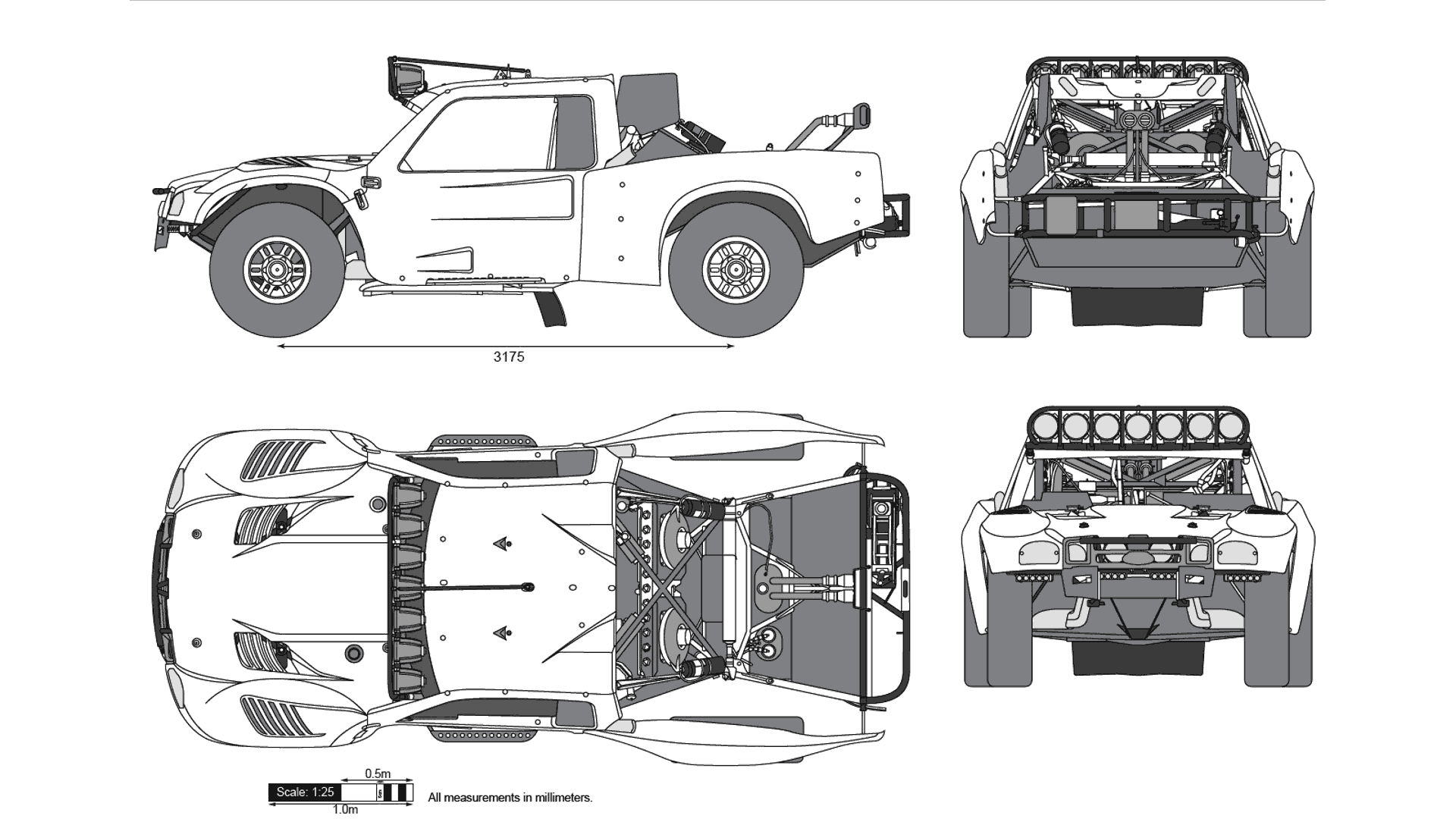 Ford F-150 Trophy Truck blueprint