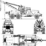 Kenworth 572 Wrecking Truck blueprint