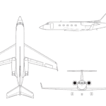 Gulfstream III blueprint