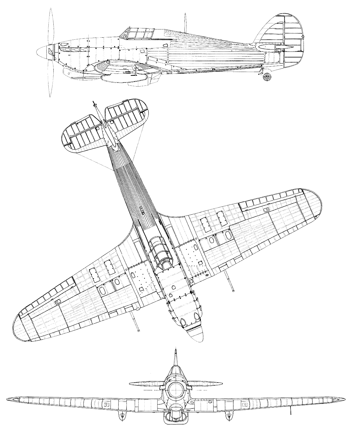 Hawker Hurricane blueprint