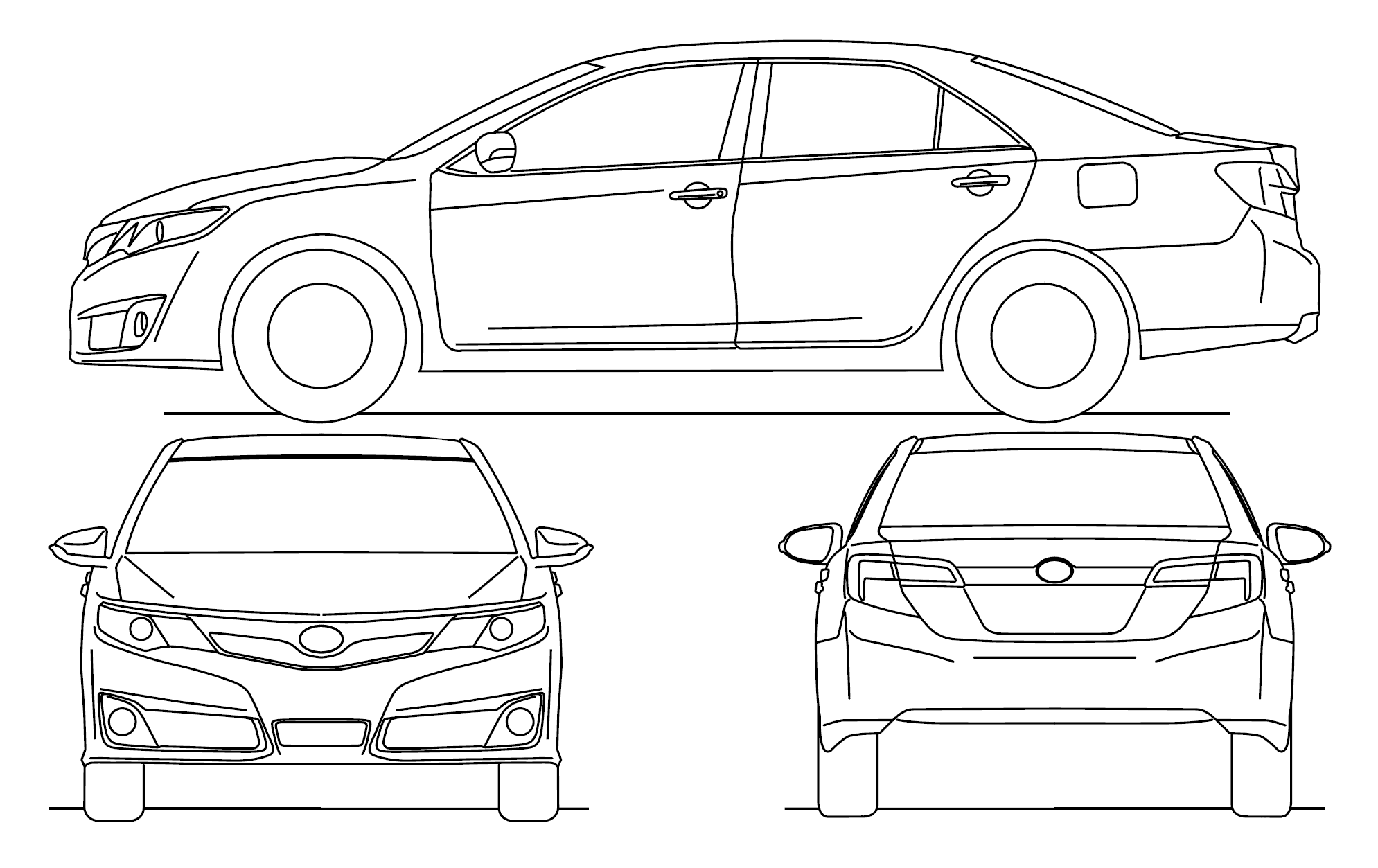 Toyota Camry blueprint