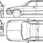 Toyota Carina II blueprint