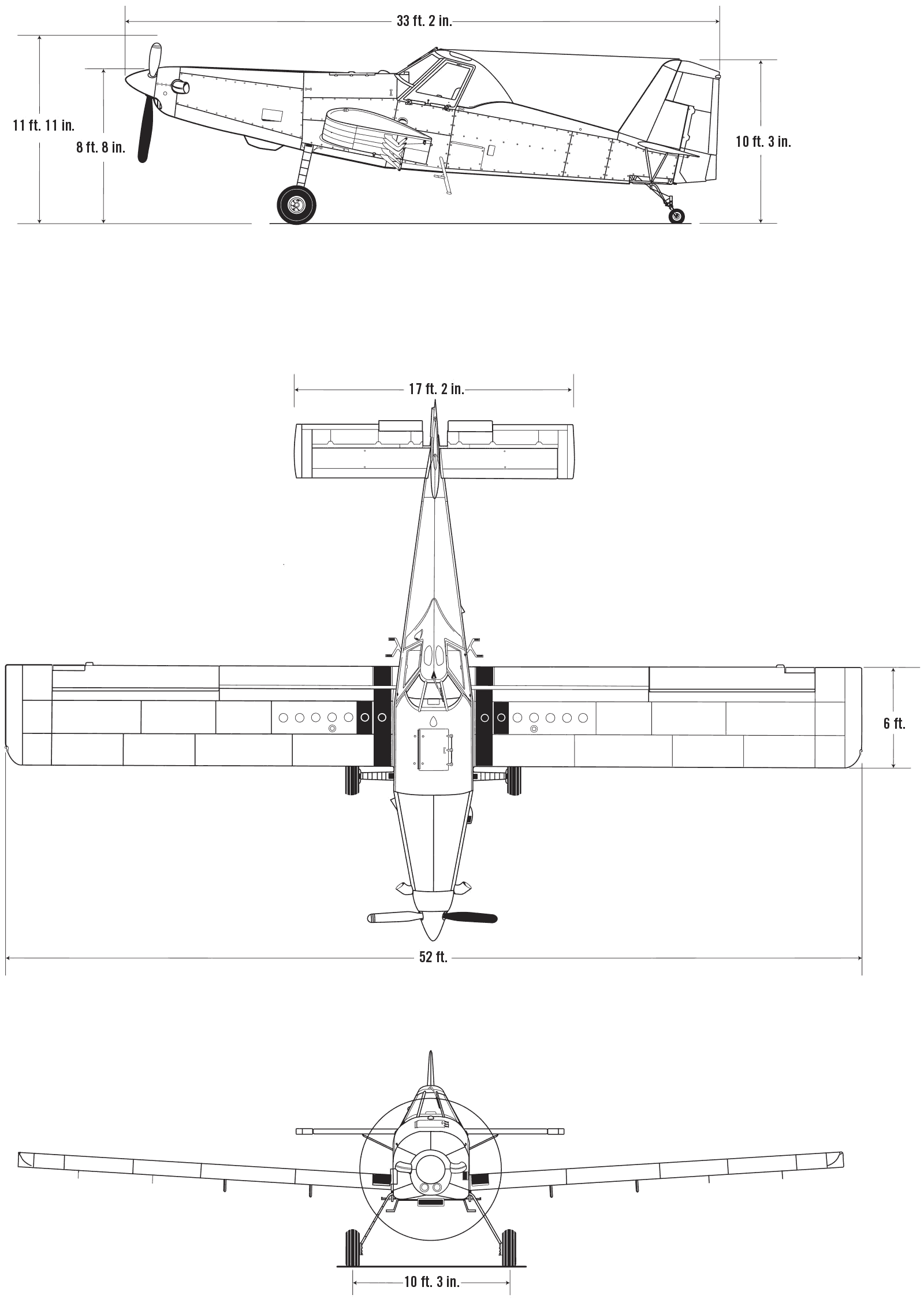 Air Tractor AT-502B blueprint