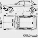 Audi 80 blueprint