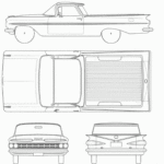 Chevrolet El Camino blueprint