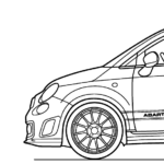 Fiat 500 Abarth blueprint