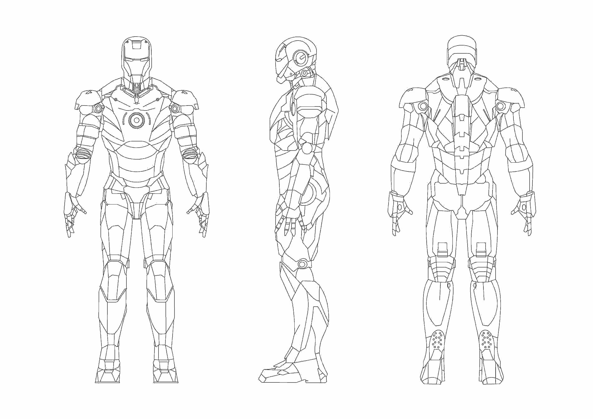 Iron man blueprint