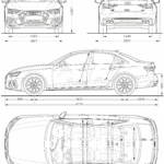 Audi S4 Limousine blueprint