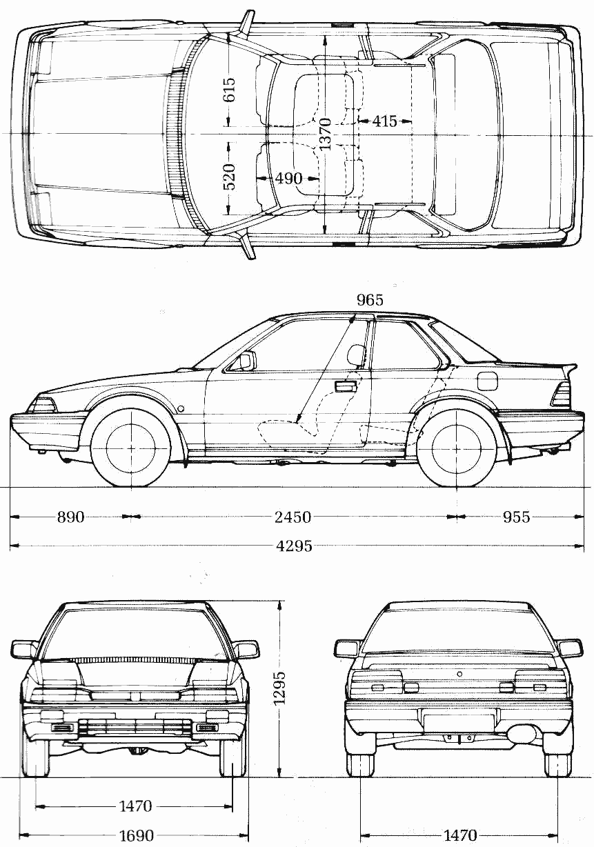 Honda Prelude blueprint