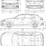 Audi SQ8 blueprint