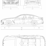 BMW 8 series blueprint