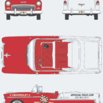 Chevrolet Bel Air Indy Pace Car blueprint