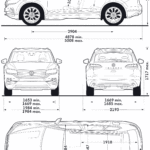 Volkswagen Touareg blueprint