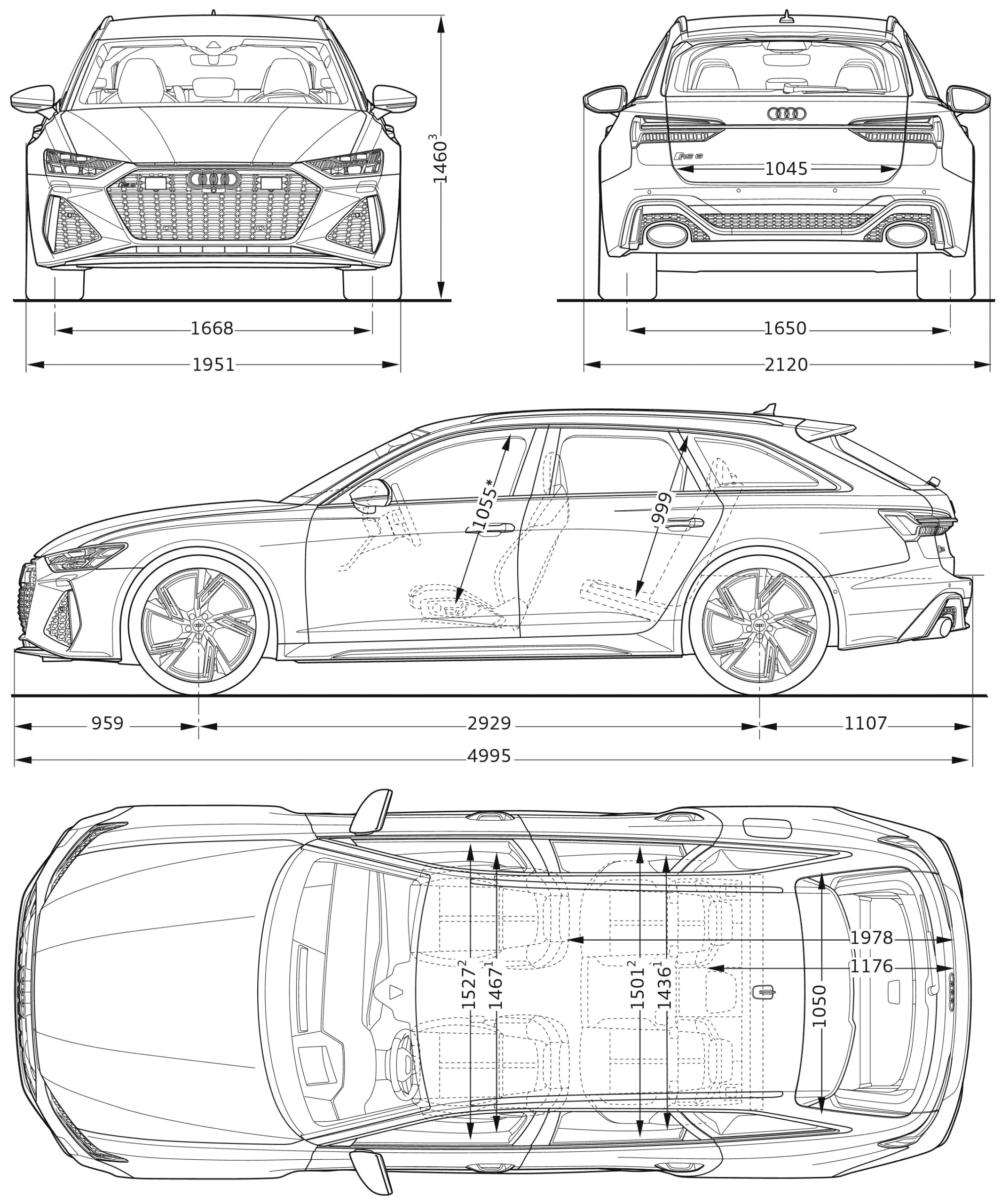 Aud RS 6 Avant blueprint