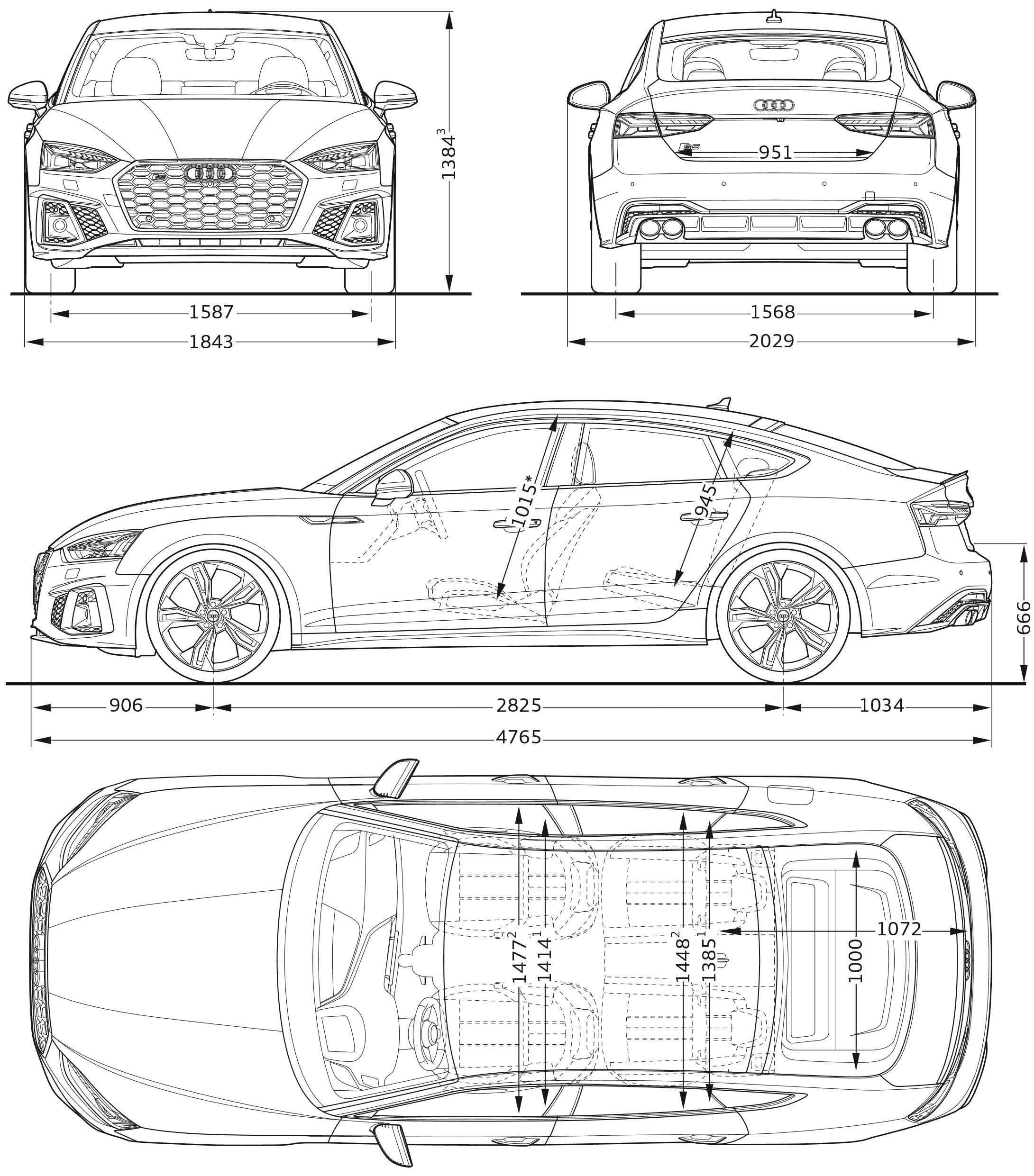 Audi S5 TDI blueprint