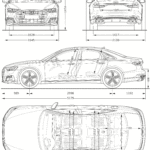 Audi S8 blueprint