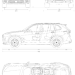 BMW X5 M blueprint