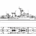 Commandant Rivière-class frigate blueprint